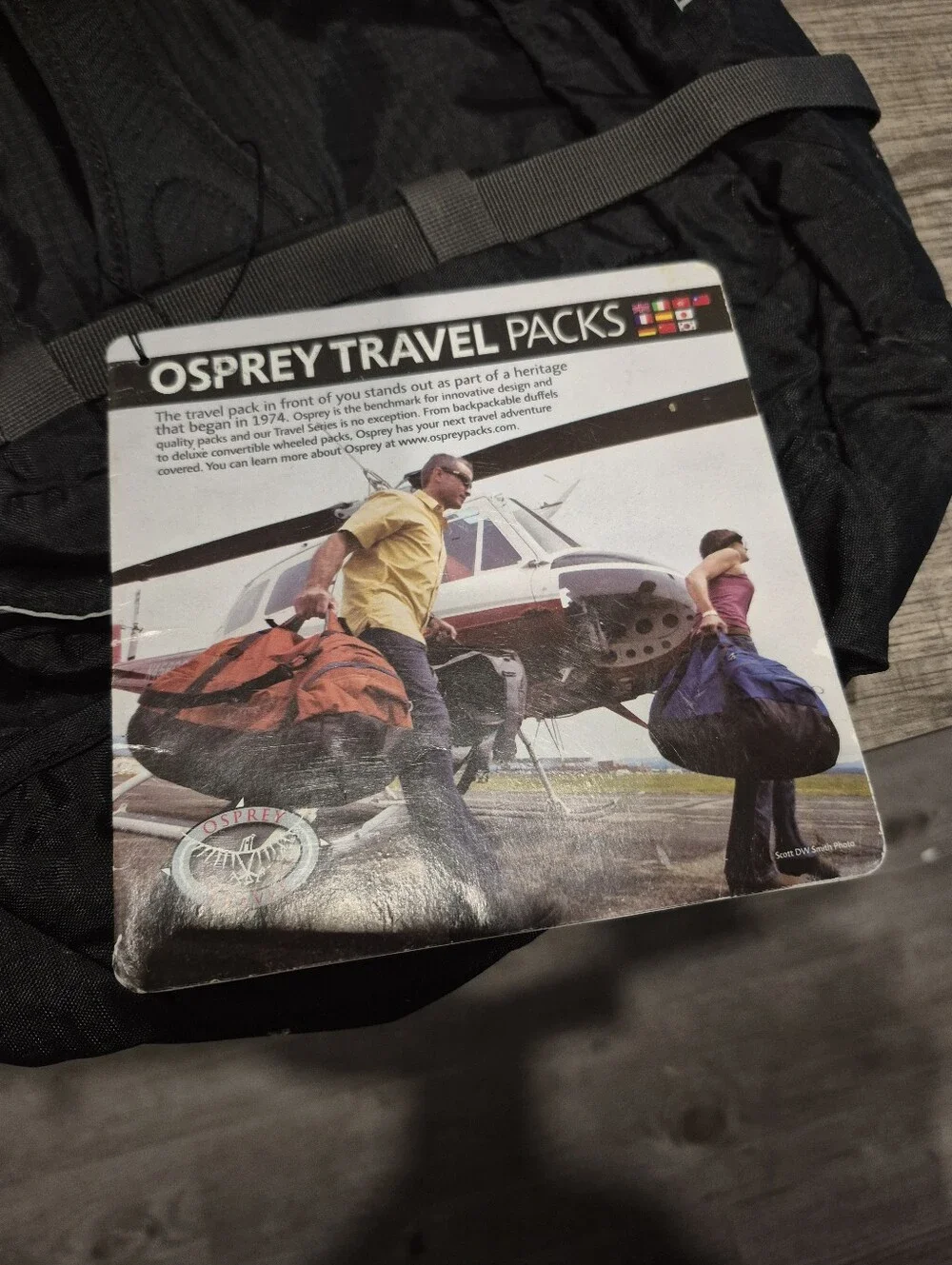 Osprey Transporter 30 Duffel Bag 30L Black Backwoods NWT New w Tags
